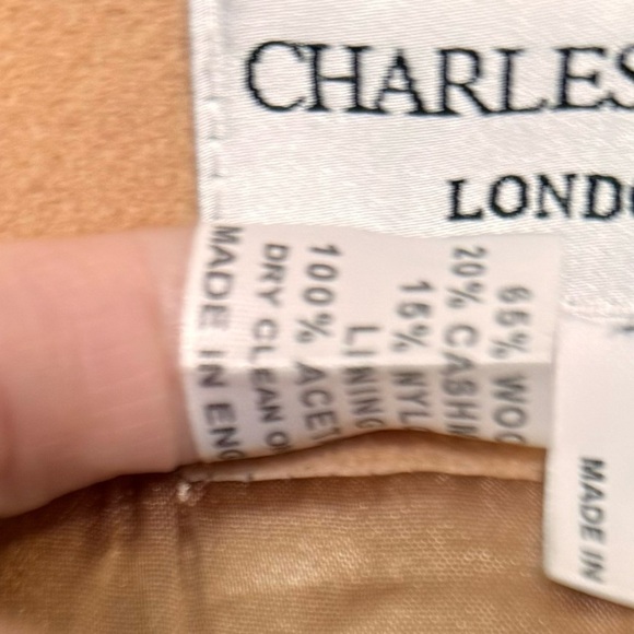 Vintage, Charles London,England made,  20% Cashmere,65% wool fur collar coat XL - Picture 4 of 7